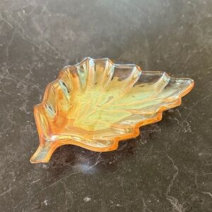 Vintage iridescent marigold carnival glass